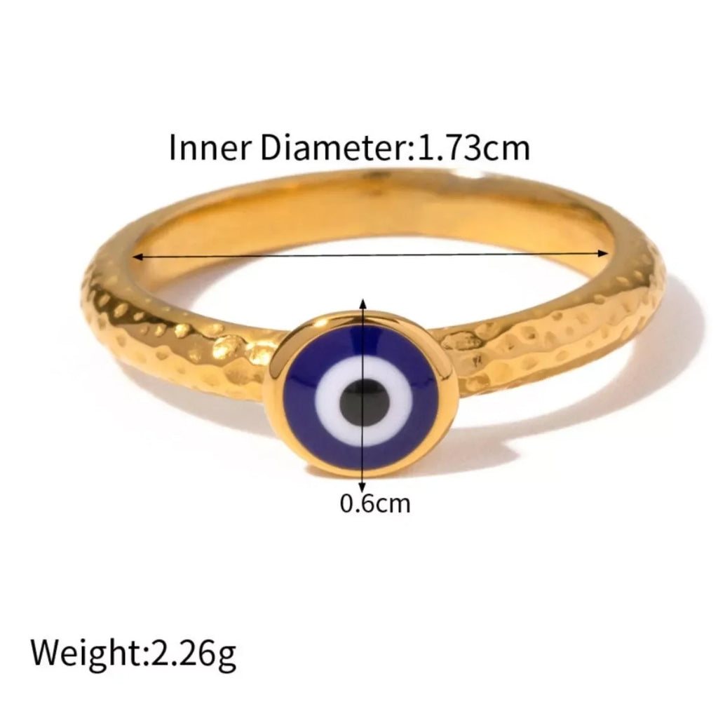 18K Gold-Plated Natural Stone Ring - Premium Minimalist Jewelry - MINIMAL